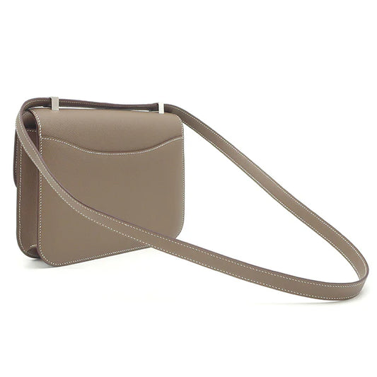 エルメス HERMES コンスタンス 24 ミロワール エトゥープ ヴォーエプソン ショルダーバッグ シルバー金具 新品 未使用 グレージュ