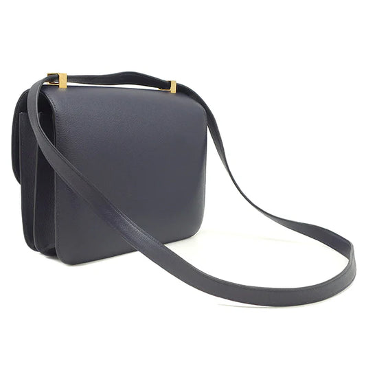 エルメス HERMES コンスタンス 24 ブルーニュイ エバーカラー ショルダーバッグ ゴールド金具 紺
